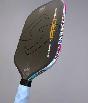 Custom GEARBOX Power Pro Elongated 14mm - Pickleball Paddle - Hesacore Grip - Grafitti