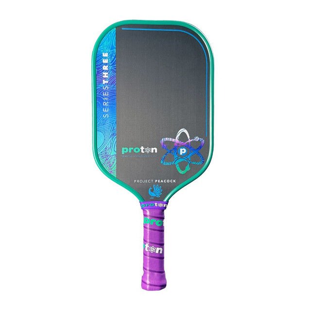 Proton Series Three Project Peacock 15mm Elongated Pickleball Paddle