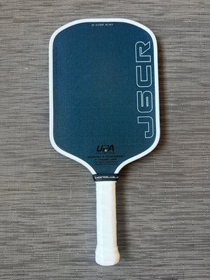 Honolulu Pickleball Company Sword & Shield J6CR Crystal Blue Pickleball Paddle — Spinwave Certified Pre-Owned (Mint)