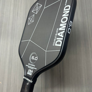 Six Zero Double Black Diamond Control Pickleball Paddle 15mm - Elongated - USED