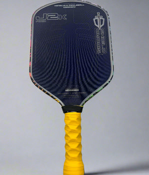 Custom HONOLULU Pickleball Company Sword & Shield J2K - Hesacore - Slyce Speed Cap - Yellow Splatter