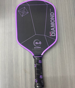 Six Zero Black Diamond Power Pickleball Paddle 16mm - 8.4 oz - Amethyst - JMV Pro Limited Edition - USED