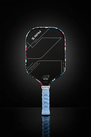 Custom Ella Oh RPM Friction Pro V2 Elongated 16mm Pickleball Paddle — Graffiti