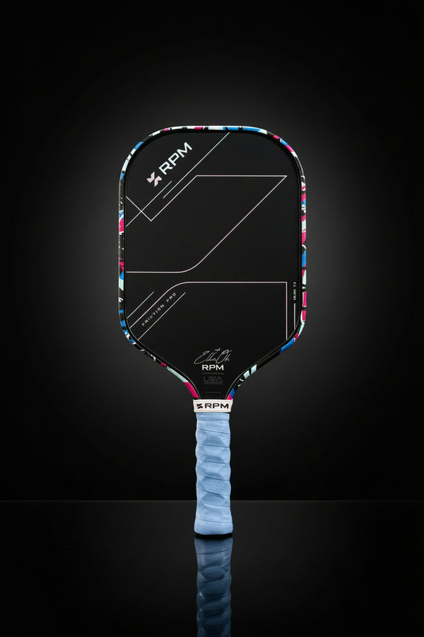 Custom Ella Oh RPM Friction Pro V2 Elongated 16mm Pickleball Paddle — Graffiti