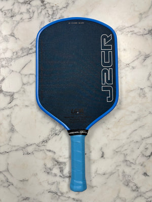 Honolulu Pickleball Company Sword & Shield J2CR Blue Grit Pickleball Paddle — Spinwave Certified Pre-Owned (Mint)