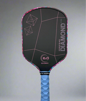 Custom Six Zero Double Black Diamond Control Pickleball Paddle - Hesacore Grip - Aloha