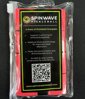 Spinwave Pickleball Soft & Tacky Overgrip 4 Pack