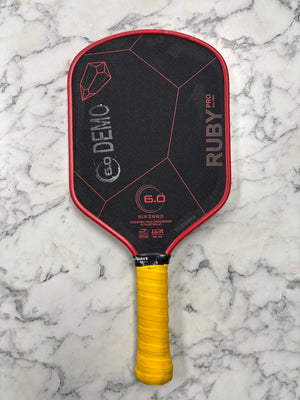 Six Zero Ruby Pro 14mm Pickleball Paddle — Spinwave Certified Pre-Owned (Excellent)