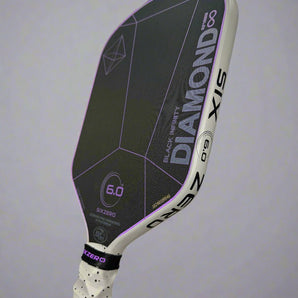 Custom Six Zero Infinity Edgeless Black Diamond Power 16mm Pickleball Paddle - Hesacore Grip - Cement drip