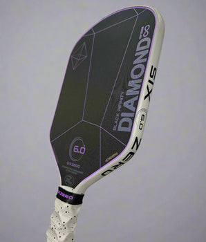 Custom Six Zero Infinity Edgeless Black Diamond Power 16mm Pickleball Paddle - Hesacore Grip - Cement drip