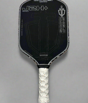 Custom HONOLULU Pickleball Company Sword & Shield J2H+ - White Magma - Spinwave Pickleball Inc.