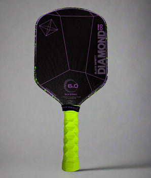 Custom Six Zero Infinity Edgeless Black Diamond Power 16mm Pickleball Paddle - Hesacore Grip - Joker