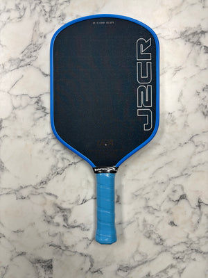 Honolulu Pickleball Company Sword & Shield J2CR Blue Grit Pickleball Paddle — Spinwave Certified Pre-Owned (Mint)