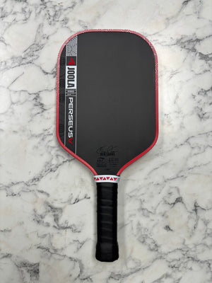 JOOLA Ben Johns Perseus Pro V Blaze Red 14mm Pickleball Paddle — Spinwave Certified Pre-Owned (Mint)