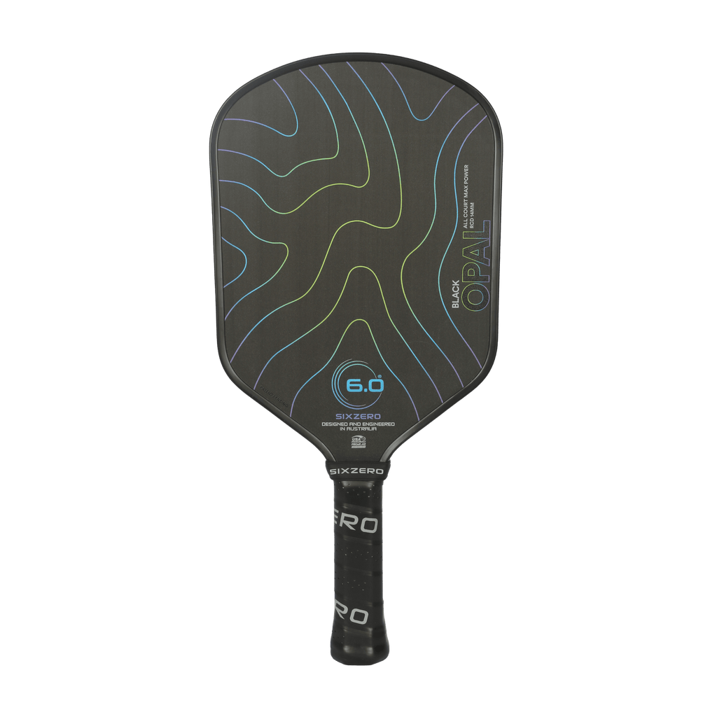 Six Zero Black Opal 14mm Pickleball Paddle – Spinwave Pickleball Inc. Six Zero Black Opal 14mm Pickleball Paddle – Spinwave Pickleball Inc.