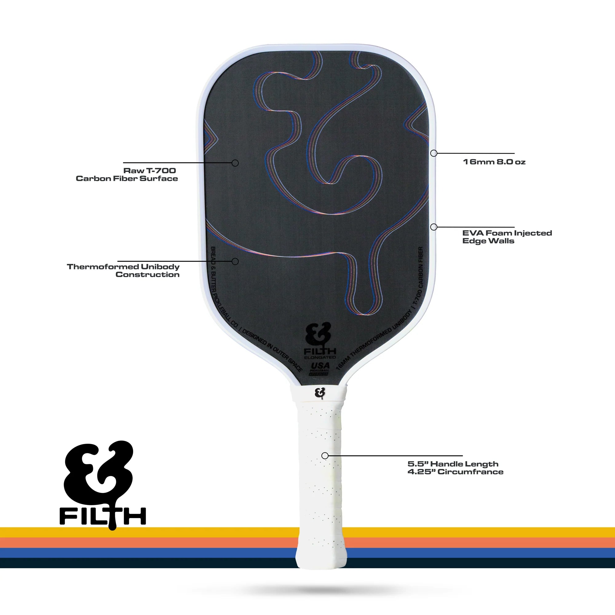 Bread & Butter The Filth 16mm Pickleball Paddle – Spinwave Pickleball Inc.