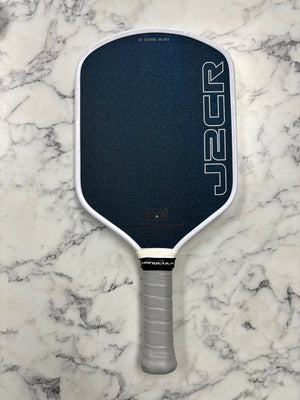 Honolulu Pickleball Company Sword & Shield J2CR Blue Grit Pickleball Paddle — Spinwave Certified Pre-Owned (Mint)