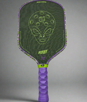 Custom Bread & Butter Invader 16mm Pickleball Paddle - Hesacore - The Alien - Spinwave Pickleball Inc.