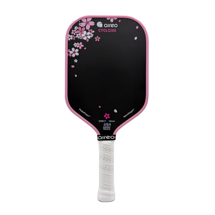 AIREO Cyclone Cherry Blossom 2.0 16mm Pickleball Paddle