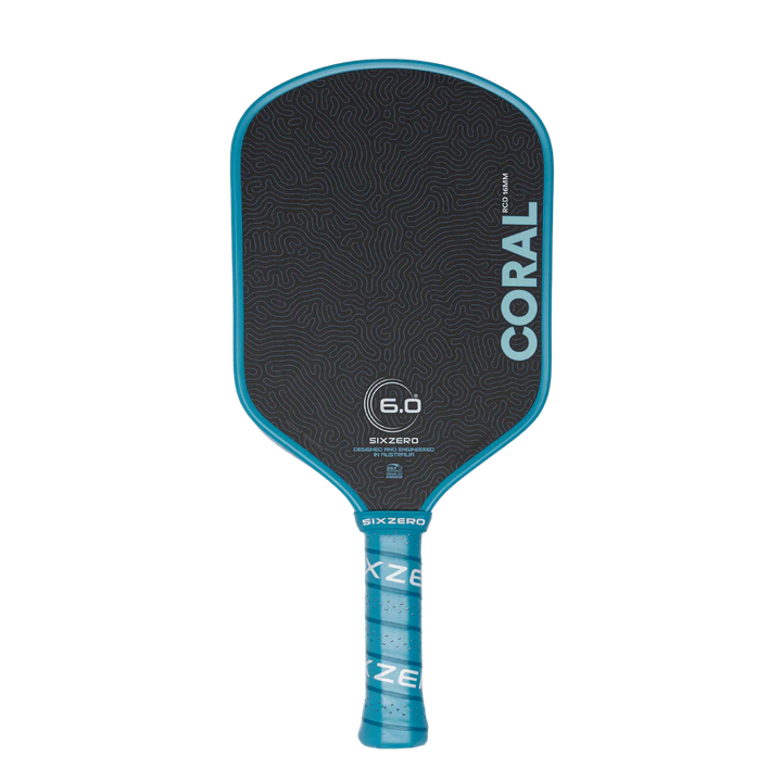 Six Zero Coral Hybrid Pickleball Paddle 16mm