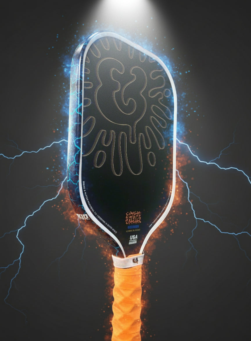 Custom Bread & Butter Filth 16mm Pickleball Paddle - Blue Noise - Spinwave Pickleball Inc.