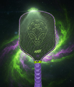 Custom Bread & Butter Invader 16mm Pickleball Paddle - Hesacore - The Alien - Spinwave Pickleball Inc.