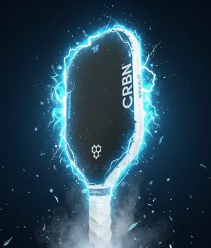 Custom CRBN Wave Genesis - Trufoam Waves Pickleball Paddle - Hesacore Grip - Panda - Spinwave Pickleball Inc.