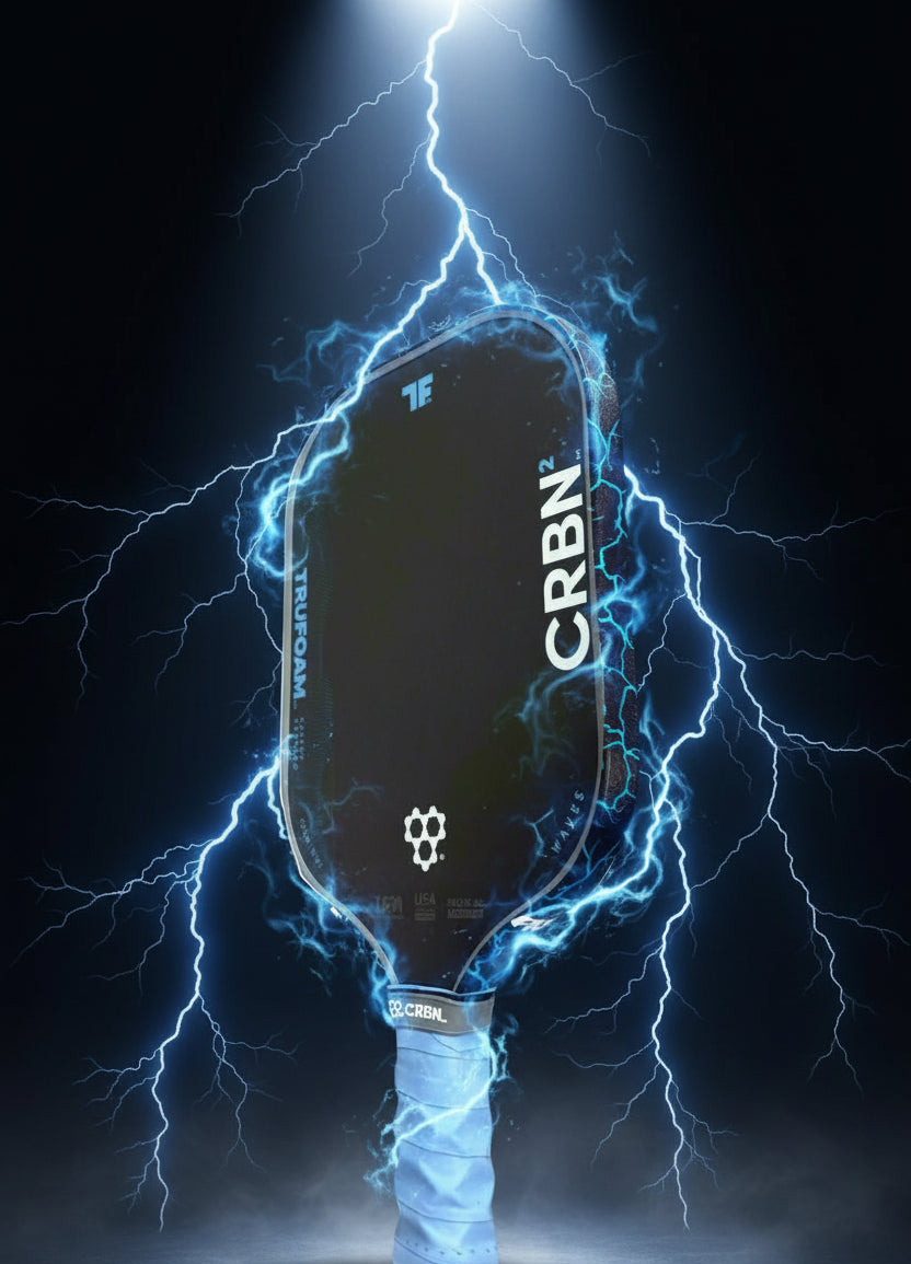 Custom CRBN Wave Genesis - Trufoam Waves Pickleball Paddle - Hesacore Grip - Riptide - Spinwave Pickleball Inc.