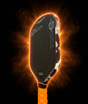 Custom HONOLULU Pickleball Company Sword & Shield J2NF - Orange Camo - Spinwave Pickleball Inc.