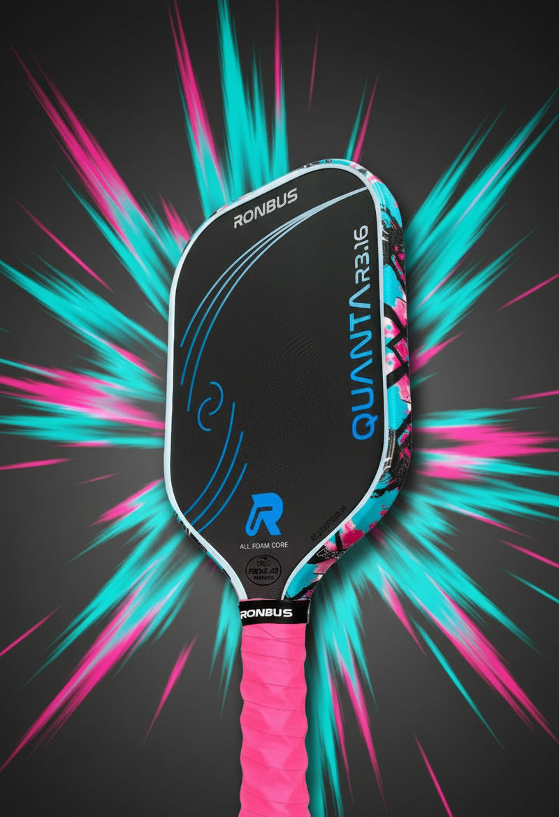 Custom RONBUS Quanta Pickleball Paddle - Wipeout – Spinwave