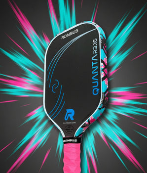 Custom RONBUS Quanta R3.16 Pickleball Paddle - Hesacore Grip - Graffiti - Spinwave Pickleball Inc.
