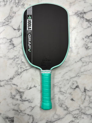 JOOLA Graf Pro V Steffi Graf Seaside Green 16mm Pickleball Paddle — Spinwave Certified Pre-Owned (Mint)