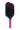 RPM Q2 Cotton Candy 16MM Elongated Pickleball Paddle angled - Spinwave Pickleball Inc.