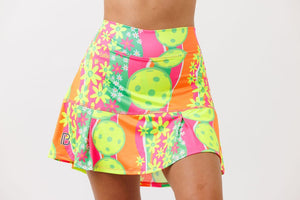 Pickleball Bella Daisy Drop Pleat Skort