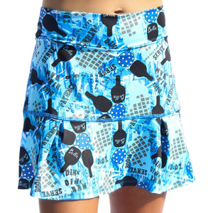 Pickleball Bella Graffiti 2 Drop Pleat Skort