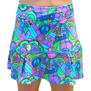 Pickleball Bella Groovy Drop Pleat Skort