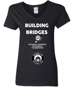 Building Bridges Womens T-shirt - Spinwave Pickleball Inc.