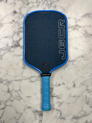 Honolulu Pickleball Company J6CR Blue Grit Pickleball Paddle — Spinwave Certified Pre-Owned (Mint)