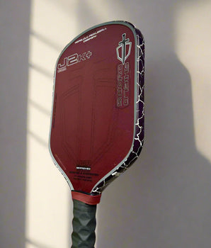 Custom Red HONOLULU Pickleball Company Sword & Shield J2K+  - Black Magma