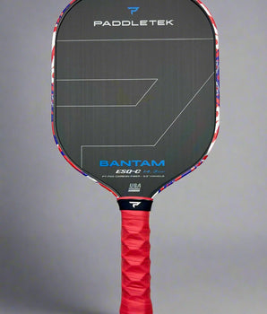 Custom Paddletek ESQ-C Pickleball Paddle - Hesacore Grip - Firecracker