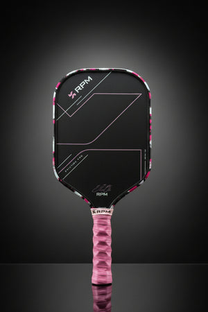 Custom Ella Oh RPM Friction Pro V2 Elongated 16mm Pickleball Paddle — Wipeout