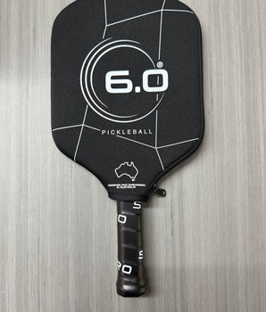 Six Zero Double Black Diamond Control Pickleball Paddle 16mm - Cherry Blossom / Black Edge Guard - USED