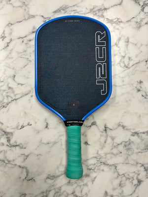 Honolulu Pickleball Company Sword & Shield J2CR Blue Grit Pickleball Paddle — Spinwave Certified Pre-Owned (Mint)
