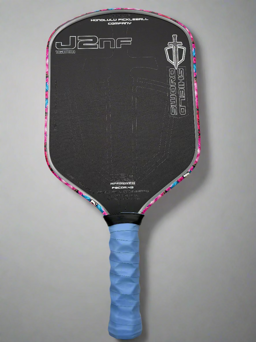 Custom HONOLULU Pickleball Company Sword & Shield J2NF - Aloha Custom HONOLULU Pickleball Company Sword & Shield J2NF - Aloha
