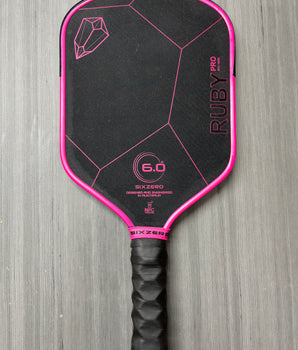 Six Zero Ruby Pro 14mm Pickleball Paddle - USED