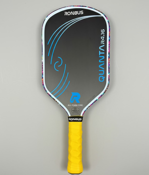Custom RONBUS Quanta Pickleball  Paddle - Hesacore Grip - Neon Skulls