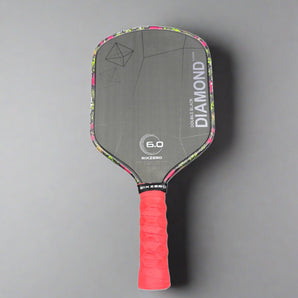 Custom Six Zero Double Black Diamond Control Pickleball Paddle 16mm - Hesacore Grip