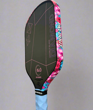 Custom Six Zero Double Black Diamond Control Pickleball Paddle - Hesacore Grip - Aloha