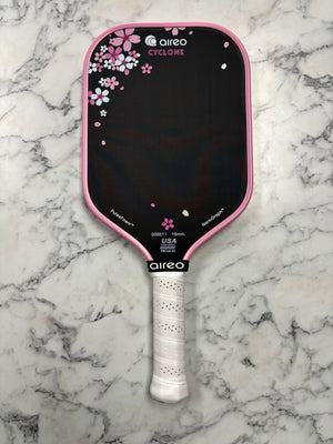 AIREO Cyclone Cherry Blossom 2.0 16mm Pickleball Paddle — Spinwave Certified Pre-Owned (Mint)