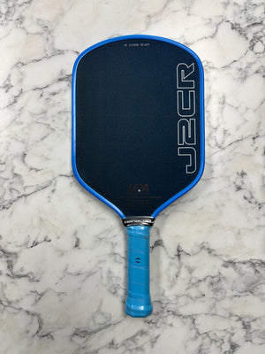 Honolulu Pickleball Company Sword & Shield J2CR Blue Grit Pickleball Paddle — Spinwave Certified Pre-Owned (Mint)